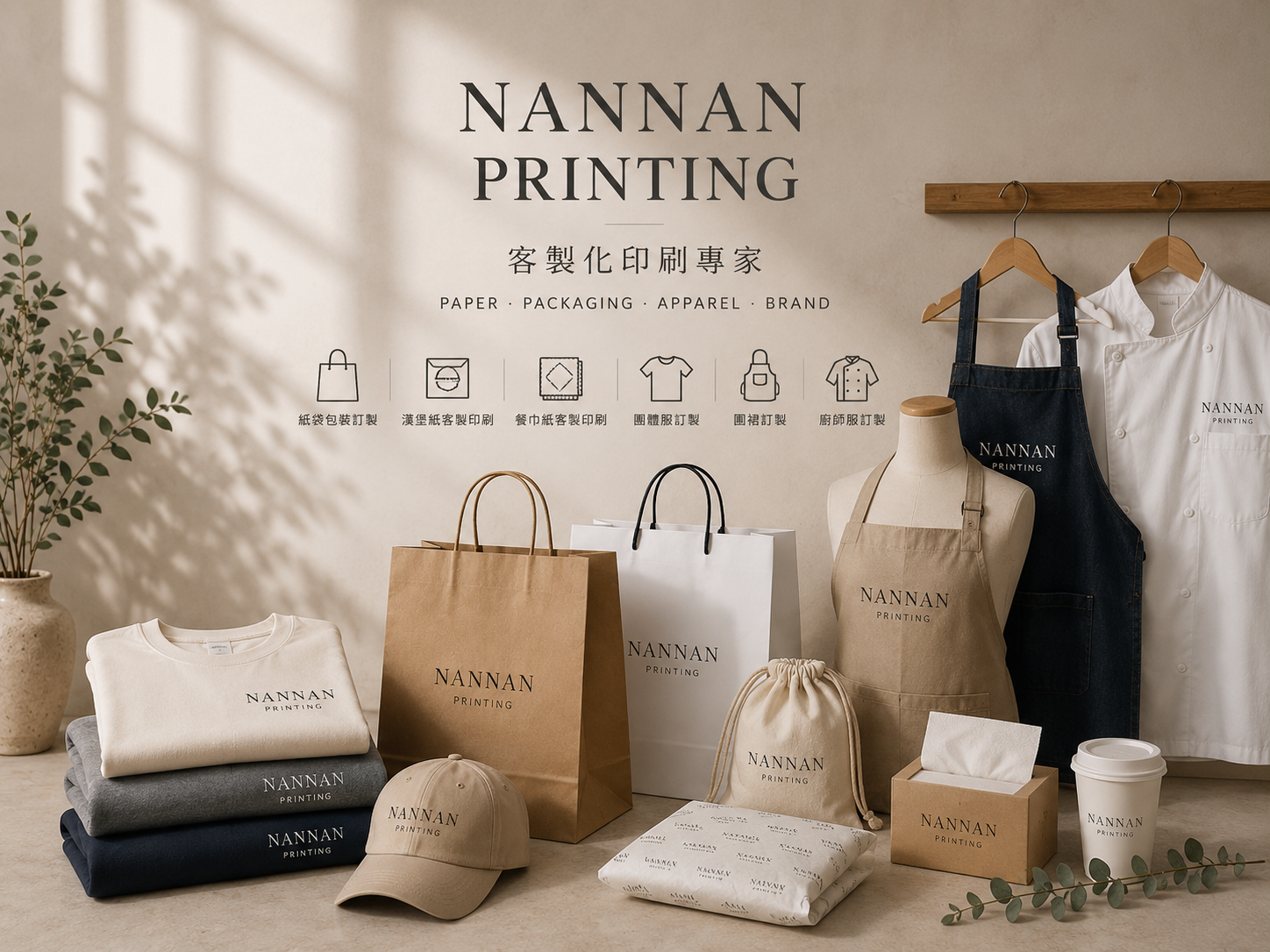 NANNAN印刷紙袋包裝與品牌印刷作品