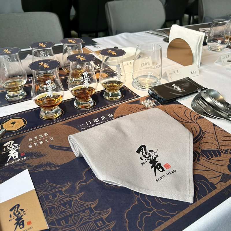 茶會酒會桌布及口布印製